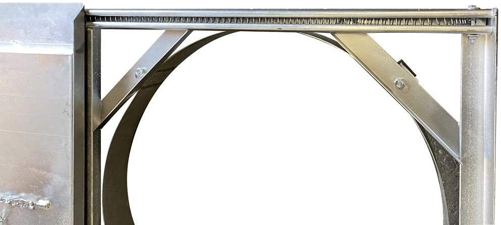 Trash Chute Discharge Door - Round 30" Diameter - Midland Style - Spring Loaded