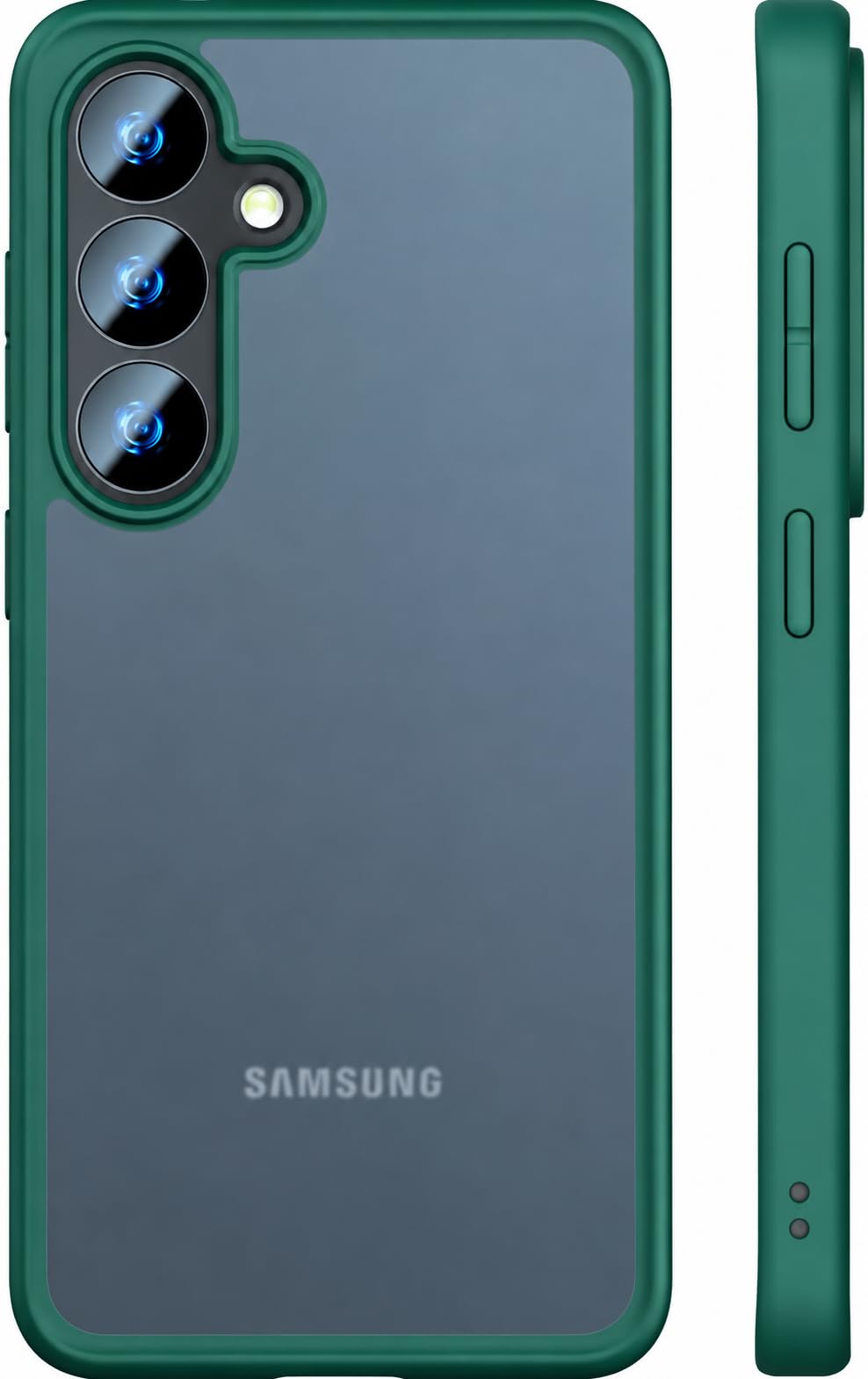Premium Hülle für Samsung Galaxy S25 – Robust, stoßfest & stilvoll! Airbag-Technologie für Schutz auf Militärniveau. Kratzfest, griffig & sorgt für höchsten Komfort (Grün, Samsung S25)