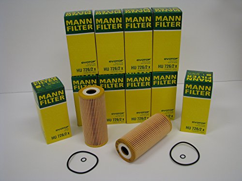 10 Pack Factory Mann Brand Oil Filters For Volkswagen Tdi #TOP4