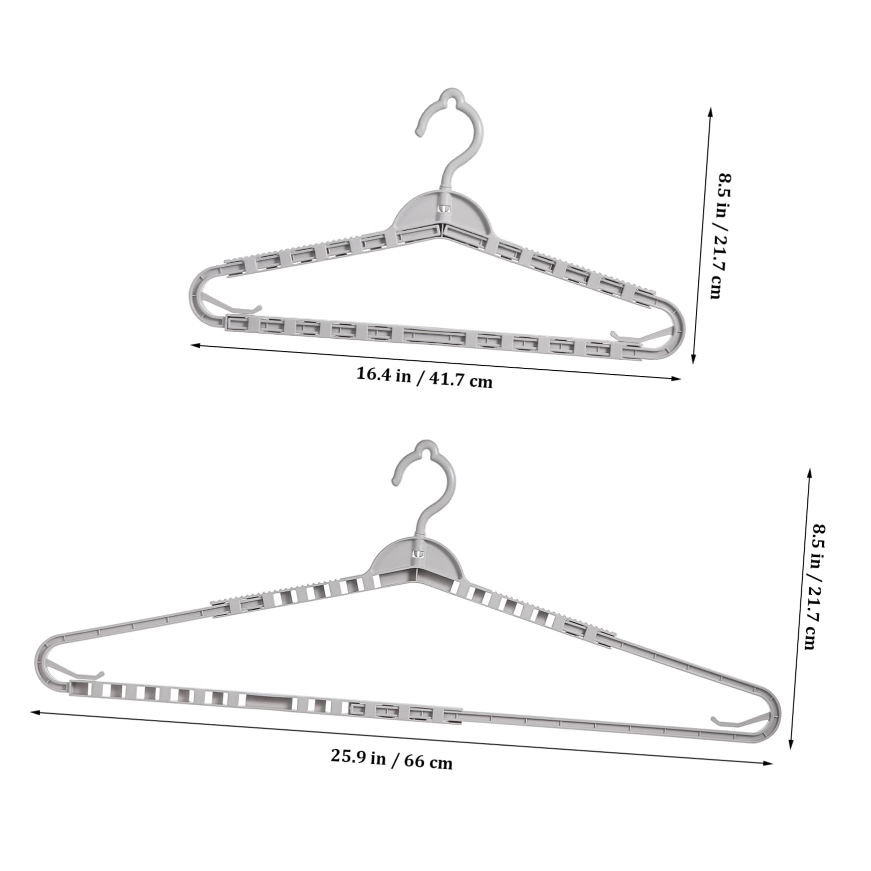 Unomor Coat Hangers Retractable Arms 4 Pack Extra Wide for Men's Suit Women's Skirt Pp Home Garden