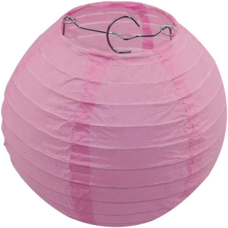 Paper Lanterns Wedding Party Favor Folding Round Paper Lantern White Blue 6" 8" 10" 12" 14" 16" Birthday Decor for Weddings Patios Decor (Color : Lantern Size : 14inch(About 35cm))