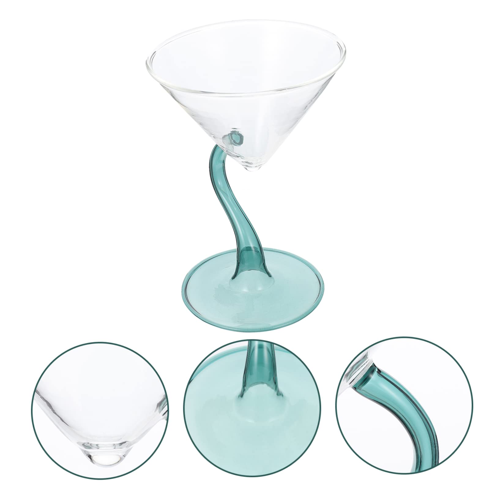 Amosfun 3 Pz Coppa Gelato in Ciotola Di Punch Tazze Di Salsa Tazze Di Mousse Mini Bicchieri Da Vino Tazze Da Dessert Trasparenti Mini Gelato Tazze Da Torta Ciotolina Bicchiere Green