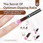 Saviland 3pcs Acrylic Nail Brush Set, Size 8/10/14 Kolinsky Acrylic Nail Brushes for Acrylics Application, Acrylics Powder Nails Art Extension with Black & White Handle for Beginner & Professional - Image 5