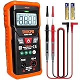 THIKPO Digital Multimeter 4000 Counts with NCV, Automotive Multimeter Tester for AC/DC Voltage, Resistance, Continuity with Backlight and LCD, Auto-Ranging Voltmeter with Manual Mode