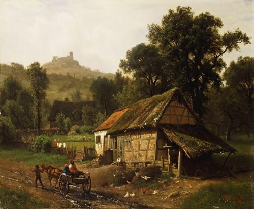 Affiches et gravures Albert Bierstadt 60x90cm sur toile pour salon