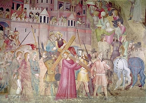 Tableau toile Chemin du Calvaire Andrea Di Bonaiuto art chrétien 60x90cm