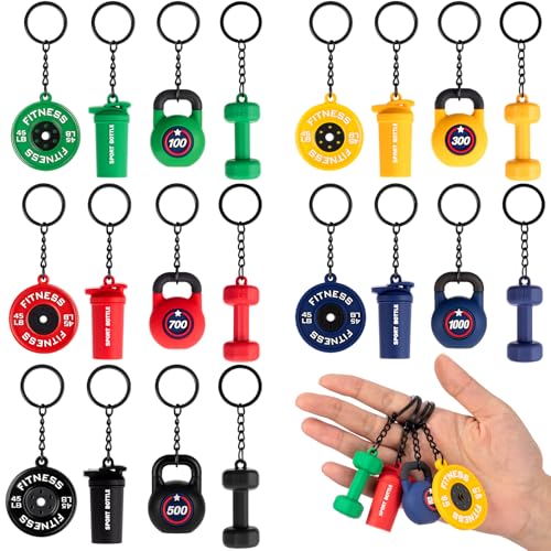 Porte-clés en PVC haltérophilie Tondiamo résistants pour sac de sport