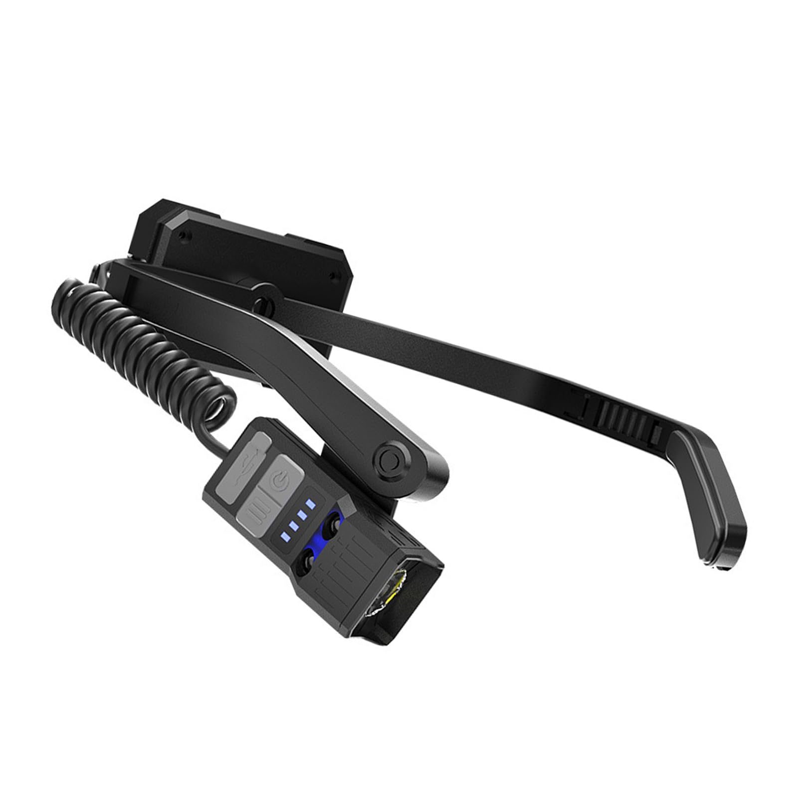 Hsioluted Motion-Sensing Headlamp USB Rechargeable Ear-Mounted Light Adjustable Brightness for Camping Cycling Gesture Control Headlamp