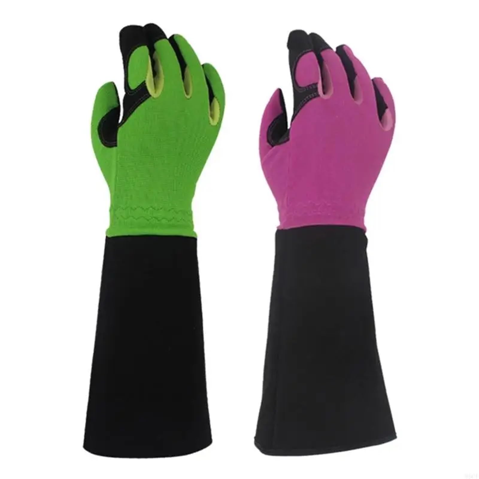 Guantes de jardinería largos Guantes de poda rosas for hombre y mujer, largos, resistentes a las espinas, for jardinería trabajo(Green)
