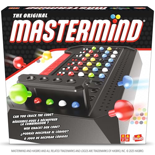 Goliath - Mastermind The Original Classic Spiele für 2 Personen Gesellschaftsspiele ab 8 Jahren Klassik Brettspiel für die Spielesammlung Strategisches Spiel für Kinder und Erwachsene