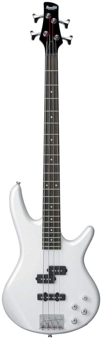 Ibanez 4 String Bass Guitar, Right Handed, Pearl White (GSR200PW)