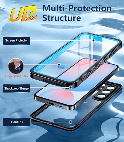 Coque étanche Samsung S24 FE robuste protection intégrale bleu - 4