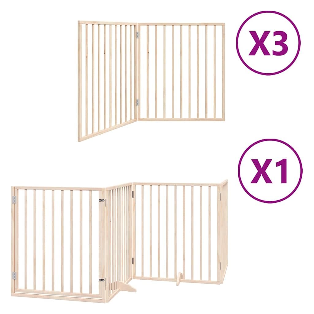 Genérico Puerta para Perros Plegable 10 Paneles Madera de álamo 800 cm,Productos para Mascotas,Productos para Mascotas,Productos para Perros,Casetas y cercados para perros-3155559