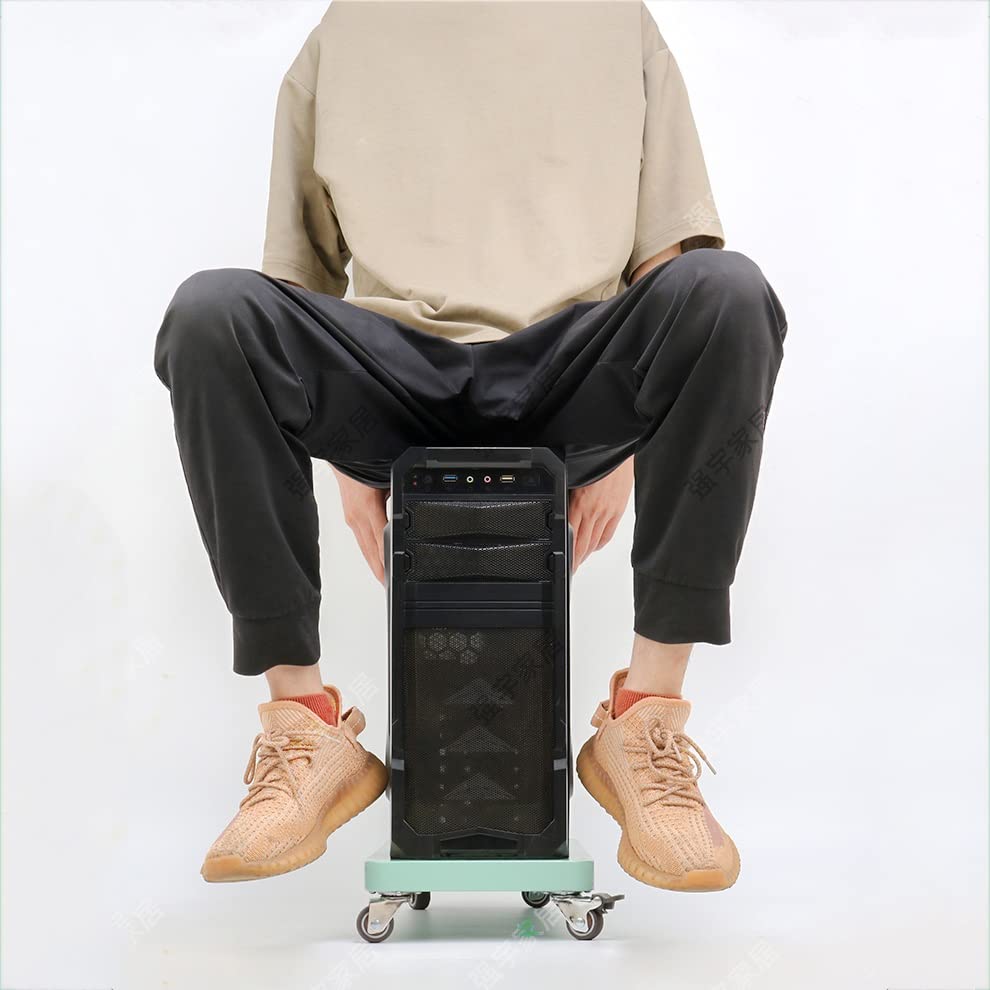 Soporte para CPU con ruedas bloqueables, carrito de suelo móvil para uso doméstico y de oficina