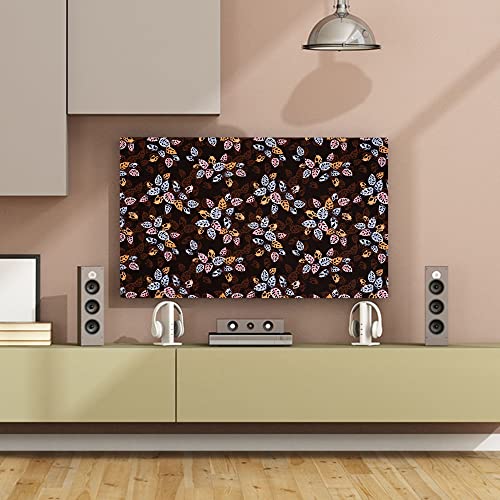 Image of Glassiano Marigold Dustproof Printed 50 inch LED TV Cover Screen Protector Compatible for All Models, Print 02