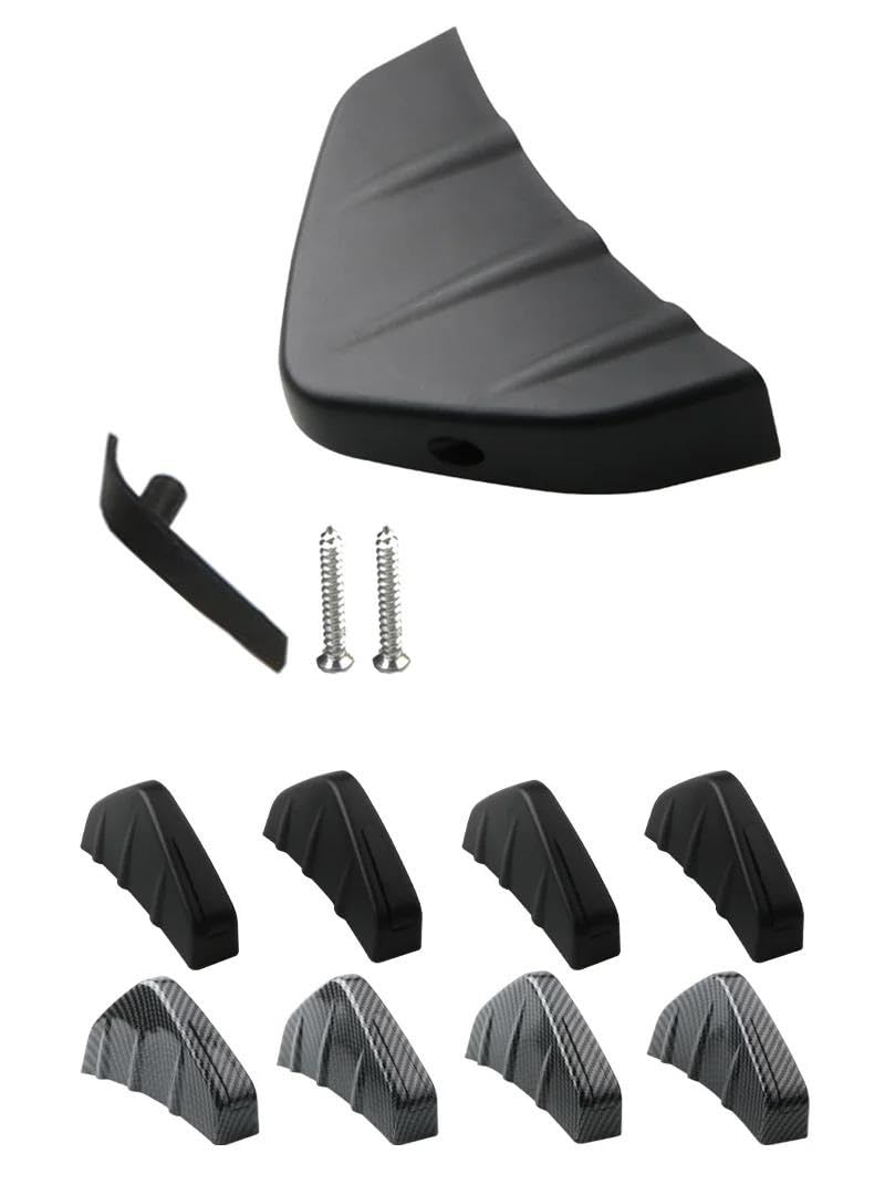 Spoiler Posteriore Auto 4 Pezzi Accessori Per Auto In Fibra Di Carbonio Protezione Diffusore Paraurti Posteriore Spoiler Inferiore Coperture Per Labbra Splitter Ala(Carbon)