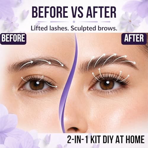 2-IN-1 Lash Lift Kit & Brow Lamination, Professional Gentle Eyelash Perm Kit with Long Lasting Curl, Salon-Quality Eyelash Lift DIY at Home with Easy Instructions - Imagem 3