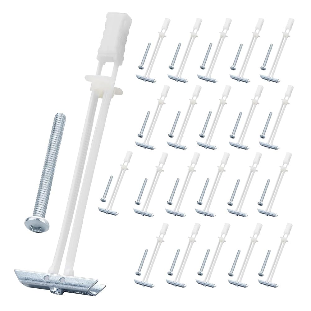 Ctrlzs Drywall Anchor With Bolt For 1/4In-20In Fastener Sizes, Heavy Duty Hollow Drywall Anchor Kit For Tv Mounting,22Pcs