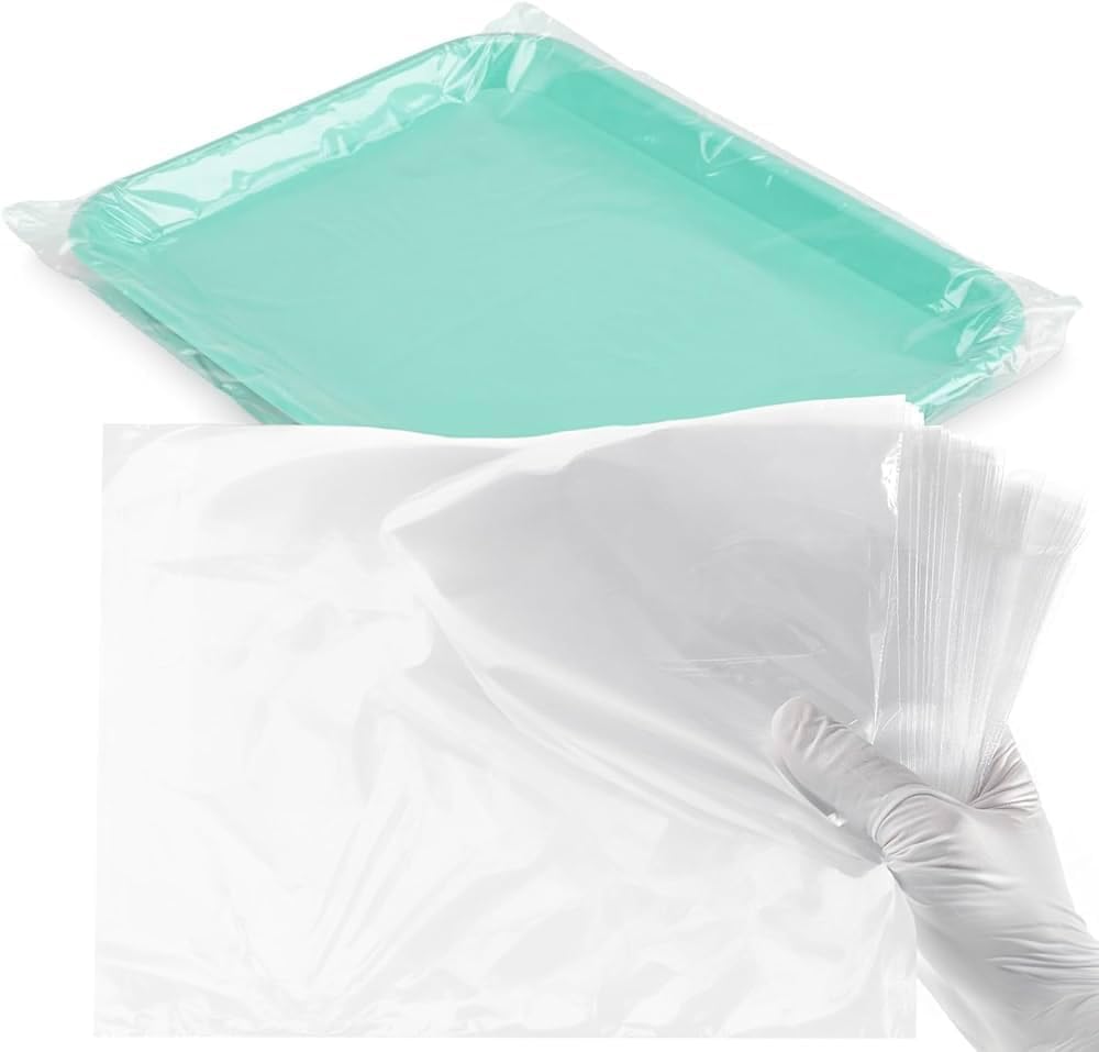 500/Bx Instrument Plastic Ritter Tray Sleeves Tray Sleeves B 10.5" x 14" Tray & Instruments Barrier Covers Dental, Medical, Tatoo