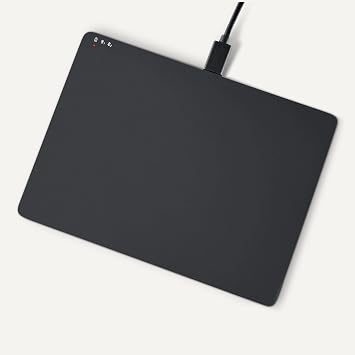 Amazon Basics Multi-Touch Trackpad with Dual Device Control, Wireless Touchpad for Windows PC (Not Support MacOS), Rechargeable, 6.4-inch, Black