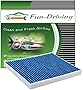 FD211 Cabin Air Filter for A4,A5,Q7,Q8,RS7 S4,S5,S6,S7,S8,SQ5,SQ8,Replace CF12211,4M0-819-439A,Made of Melt-Blown Nonwoven and Charcoal (Blue)