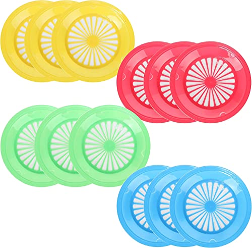 10" Reusable Plastic Paper Plate Holders - Set Of 12 #TOP2