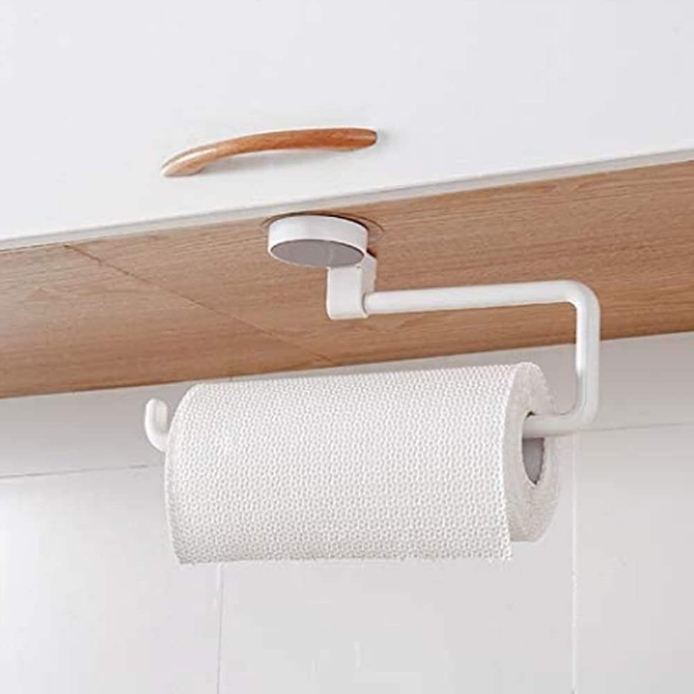 Wall Kitchen Paper Holder Toilet Punch Towel Free for Bathroom Hanging Rack Paper Holder