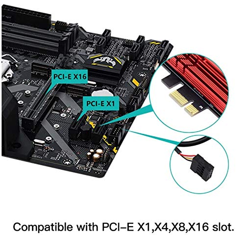 Placa Wireless WiFi 6 AX 5ghz Bluetooth 5.0 Intel AX200 FV-AX3000 PCI-e X1 Vermelho
