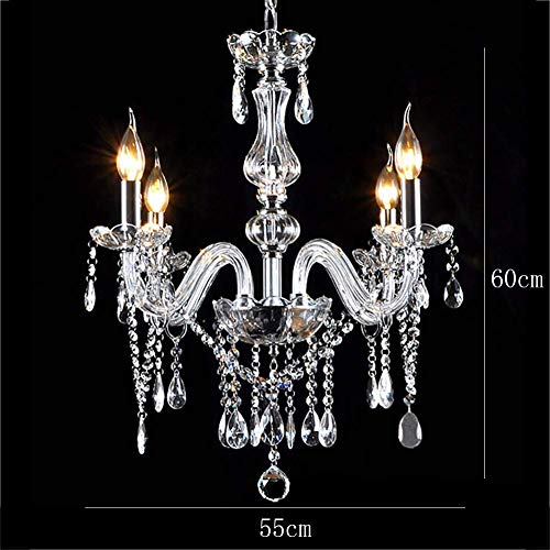Candelabro de 8 luces vintage y ajustable para techo de cocina y salón 7