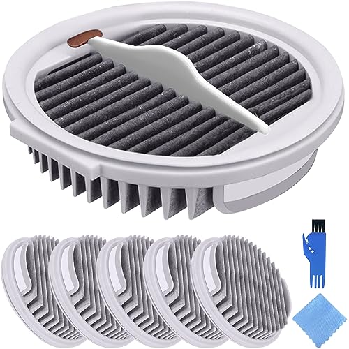 EATBALE Filtro HEPA para Xiaomi Roidmi X20 / X30 / X30 Pro / S2 / F8 Aspiradora Inalámbrica de Mano, Piezas de Repuesto Filtros Hepa Eficientes Accesorios con Herramientas de Limpieza (6 Piezas)