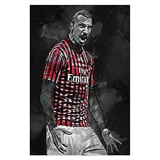 5d diamantmålning diamantbilder för vuxna och barn Zlatan Ibrahimovic fotbollsspelare 2 gör-det-själv korsstygn konst hantverk kristall strass broderi 40 x 50 cm (15,7 x 19,7 tum) ingen ram