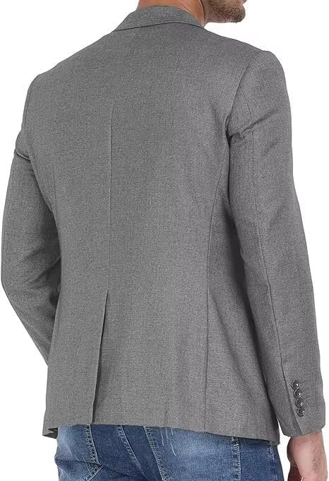 Men's Slim Fit 1 Button 1 Piece Suit Set, Notch Lapel Blazer Top Jacket, Tuxedos Prom&Vacation&Date4