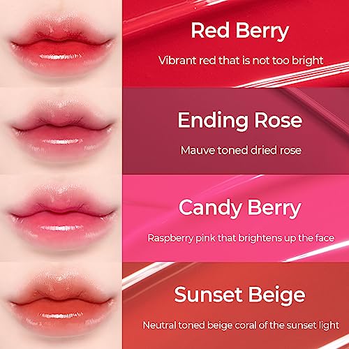 Lovb Lovb Pudding Glow Korean Lip Tint | Long-Lasting Lip Gloss Tint For Glowy, Hydrated Lips | Moisturizing, Non-Sticky Glossy Lip Stain 0.14 Oz (03 Candy Berry) #TOP1