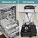 OMMO Blender 1800W, Professional High Speed Countertop Blender with Durable Stainless Steel Blades, 60oz BPA Free Blender for Shakes and Smoothies, Nuts, Ice and Fruits, Dishwasher Safe