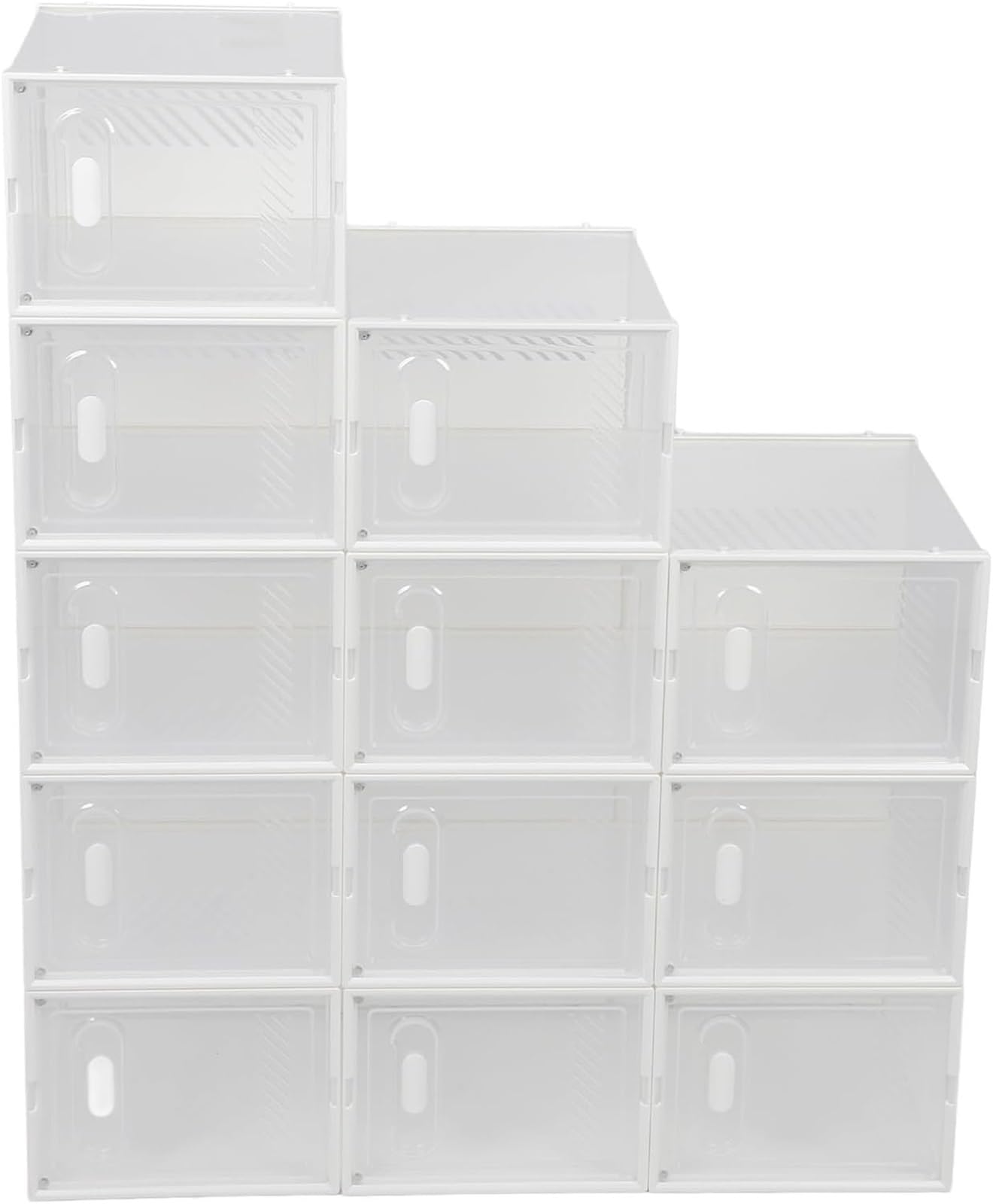 Boîtes à chaussures plastique transparent organisateur placard basket