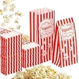 MAQIHAN 500 Popcorn Bags Flat Bottom - Small Disposable Paper Bag for Popcorn, Popped Kernels Container, Movie...