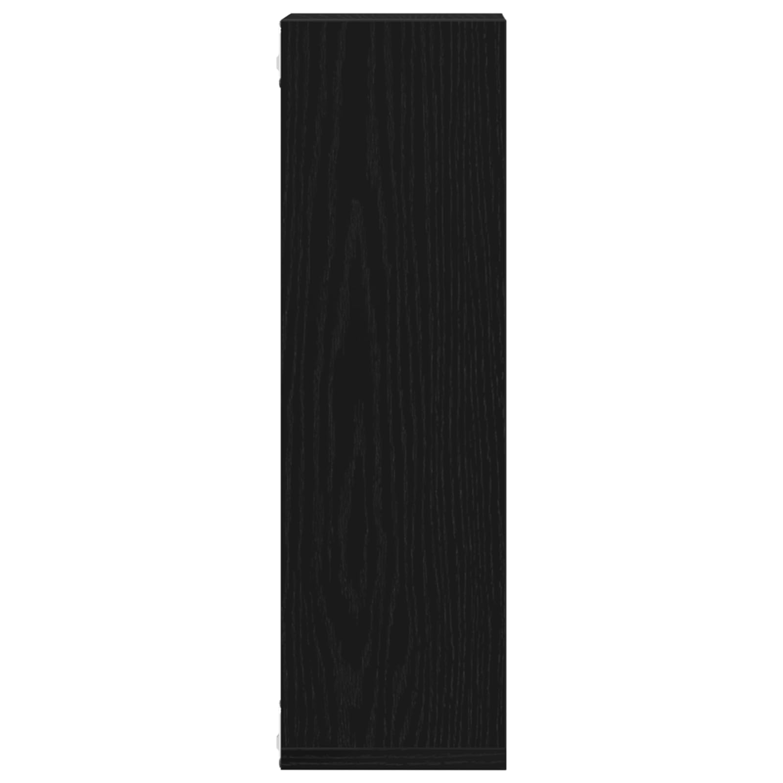 Wandregal Set Schwarz Eiche 2er Set 50x15x50 cm Modernes Design für Wandmontage Robustes Holz Regal Bücher und Deko im Wohnzimmer