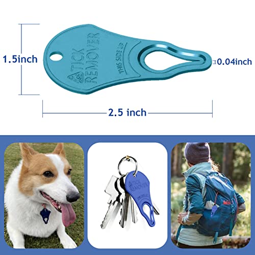 JOTOVO Zeckenentferner-Werkzeug, tragbar, Zeckenentfernung für Haustier und Menschen, sicher und zuverlässig, schmerzfrei, unverzichtbare Werkzeuge für Outdoor-Aktivitäten