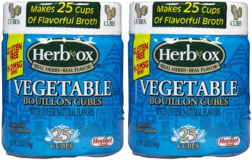 Herb-Ox Vegetable Bouillon Cubes-25 ct, 2 pk