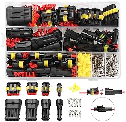 Lot De 5 Connecteurs De Ventilateur Auto 2 Broches - Noir, Bleu, Vert, Rouge, Argent, Pour La Plupart Des Voitures
