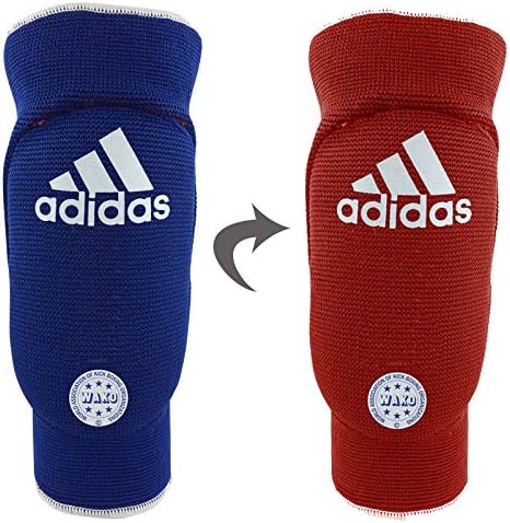 adidas Unisex - Adult Elbow Guard Padded Reversible Elbow Pads, Unisex - Adults, Elbow pads., ADIWAKOEB01, red/blue, M