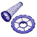 Leadaybetter Compatible Post & Pre Filter Set For Dyson DC50 Animal and Multi Floor vacuums, Part Number 965080-01 & 965081-01