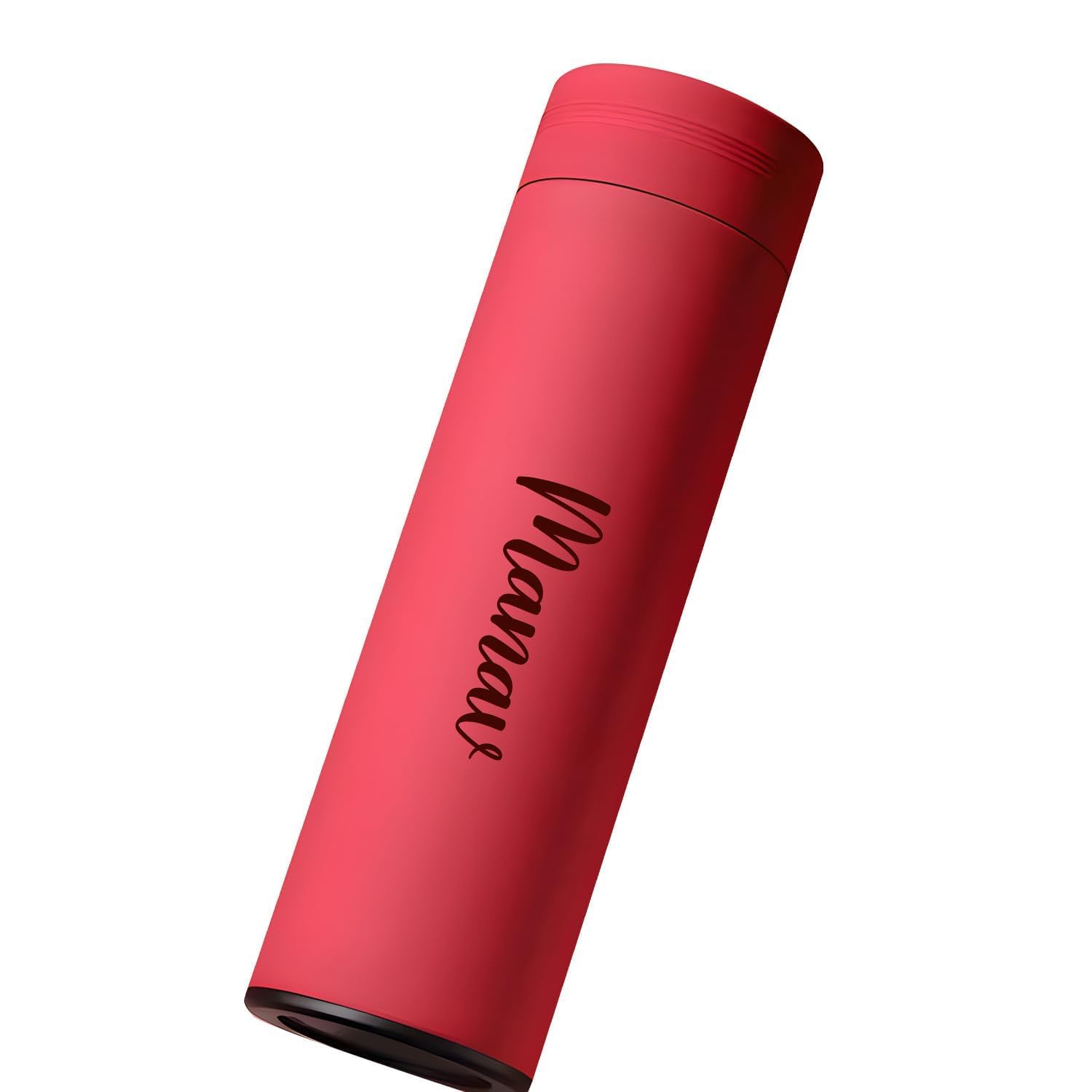 Garth Customized/Personalized Stainless Steel Water Bottle | Insulted Water Bottle | Gifting Custom Name Water Bottle | Gifts for Boyfriend/Girlfriend/Employee | Red -500ml