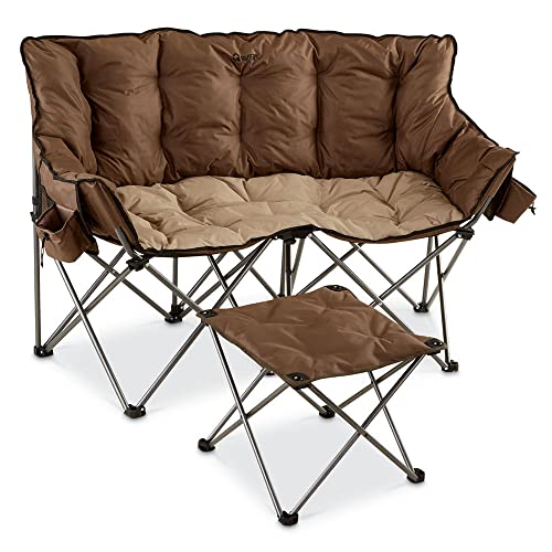 Guide Gear Camping Chair Foot Stool, Folding, Collapsible, Portable Footrest, Brown #TOP2