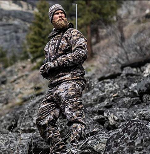 Huntworth Men's Mid Weight Soft Shell Fleece Hunting Pants, Disruption, XX-Large