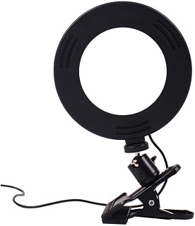 WOONEKY 6 Clip- Zoom Conference- Live Reading/Photography Conferencing Portable Camera Camera/Desk Circle Stream Computer Lamp Led Clamp Selfie Light Beauty with Makeup Desktop Stream/