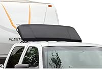 ICON AeroShield WD600 Wind Deflector for Tow Vehicles - Boosts MPG Up to 3, Improves Stability, No-Drill Install, Black