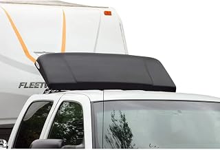 ICON AeroShield WD600 Wind Deflector for Tow Vehicles - Boosts MPG Up to 3, Improves Stability, No-Drill Install, Black