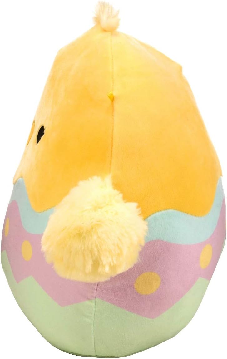 Kellytoys Squishmallows 12 inch Aimee The Yellow Chick in Egg Pillow Plushie Toy