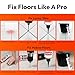 Floor-Fix Pro Easy Squeeze - Extra Strength Adhesive - Fix Loose & Hollow Tiles, Squeaky Wood & Laminate - Includes Built in 5/64” Syringe Tip - No Sealant Gun Required (10.1 Fl Oz)